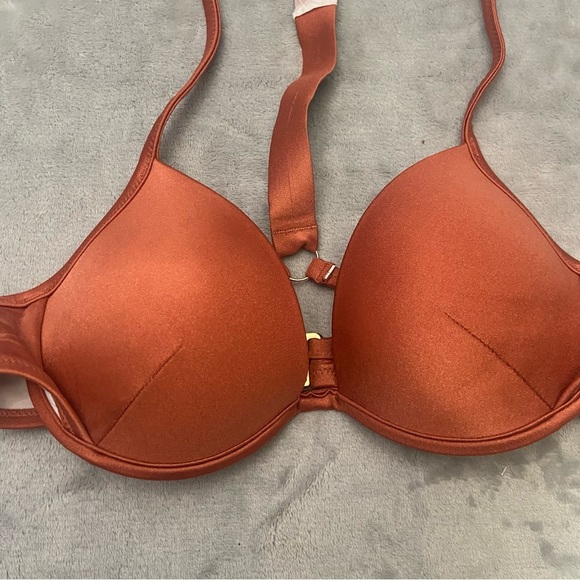 New! Victoria’s Secret Shine Strap Malibu Fabulous Push Up Swim Top 4753 - Picture 5 of 9